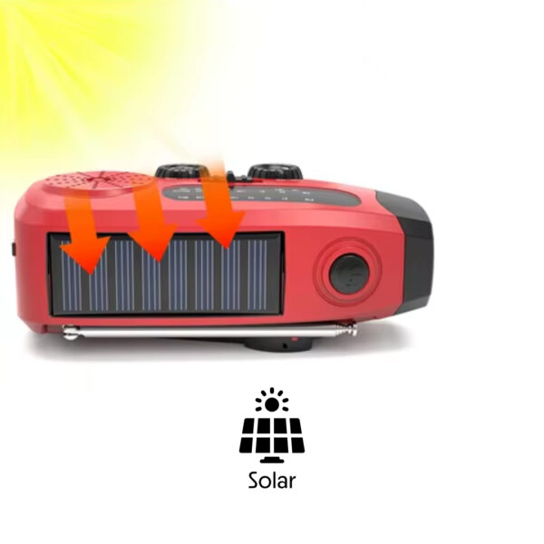 Notfall Solarradio Taschenlampe
