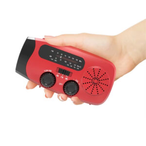 kleines Notfallradio mit Lampe - Kurbelradio